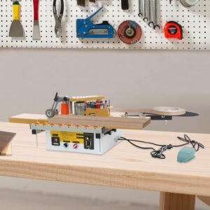 Side Lace Maker, Portable Carpentry Side Bander Contour Straight, Dual-Side Glue Request, Intelligent Temperature Level Command & Automatic Feeding/Cutting, 110V - Image 5