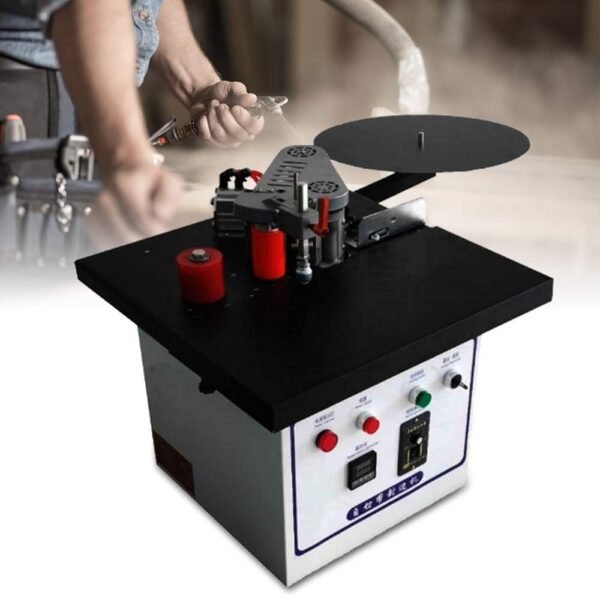 Benchtop Side Bander, Wood Working Side Bander Portable Lace Maker, Double-Sided Gluing, Velocity Adjustable Functions along with Straight as well as Arc Edges 850W, for Lumber MDF PVC 1 1772256434 51kTYXmbLeL. AC SL1000
