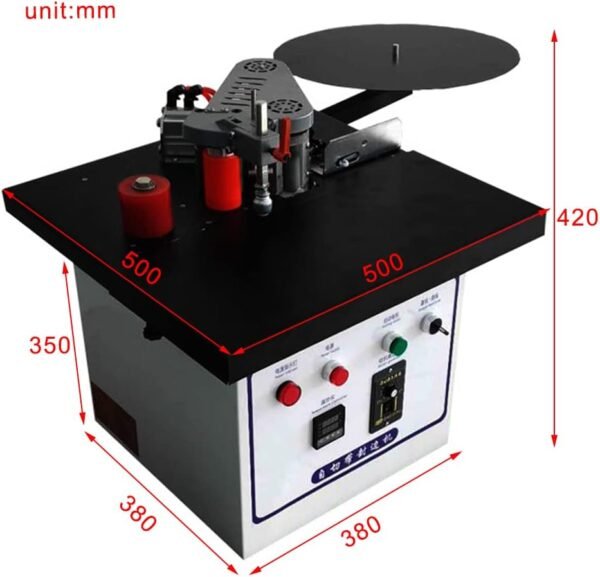 Benchtop Side Bander, Wood Working Side Bander Portable Lace Maker, Double-Sided Gluing, Velocity Adjustable Functions along with Straight as well as Arc Edges 850W, for Lumber MDF PVC 5 1772256438 51kXepBeoHL. AC SL1000