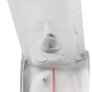 25mm 1 Holes, 32mm 2 Gaps, 25.5 mm 1 Holes, Reddish 2 Holes, Reddish 1 Holes Magnifying Glass Baffle for Gliding Desk Saw, Side Lace Carpentry Equipment, Transparent as well as Reddish Plastic Lense along with Setting Up Range