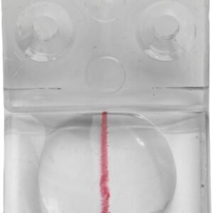 25mm 1 Holes, 32mm 2 Openings, 25.5 mm 1 Holes, Reddish 2 Holes, Reddish 1 Holes Magnifying Glass Baffle for Gliding Desk Saw, Side Lace Wood Working Device, Transparent as well as Reddish Plastic Lense along with Installing Range