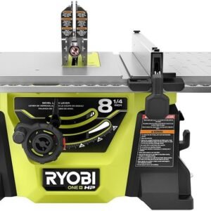 RYOBI 18V ONE+ HP Brushless 8-1/4″ Dining Table Saw (Spy)