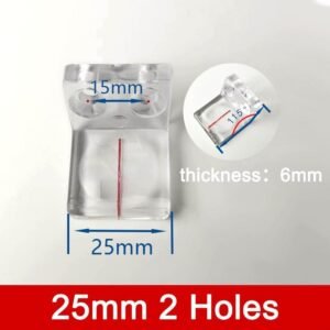 Magnifying Glass Baffle for Sliding Dining Table Observed and also Side Lace Carpentry Maker, 32mm 2 Gaps Range Magnifying Glass along with Reddish Line Positioning, Transparent Plastic( 25mm 2 Gaps) - Image 2