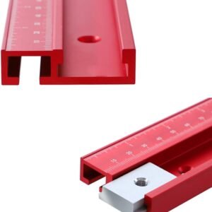 Forty Five Style T Keep Track Of Carpentry T-slot Miter Keep Track Of Jig Aluminium Lightweight Resource Rail Miter Keep Track Of Pick Up Hub Dining Table Work Bench (400mm) - Image 5