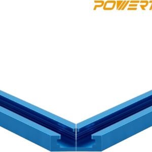 POWERTEC 72082 Double-Cut Account Universal T-Track & Junction Package, 4pc 36 In Light Weight Aluminum T Tracks along with 2 Collections 3" T-Track Junction Package, Exercise Push Desk, Hub Desk, Work Bench - Image 3