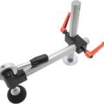 Dining Table Saw Presser, Adjustable Wood Working Guide Clamp Unusual Push Preciseness Sliding Dining Table Board Viewed Stress Layer Unit for MetalworkingSilver,1