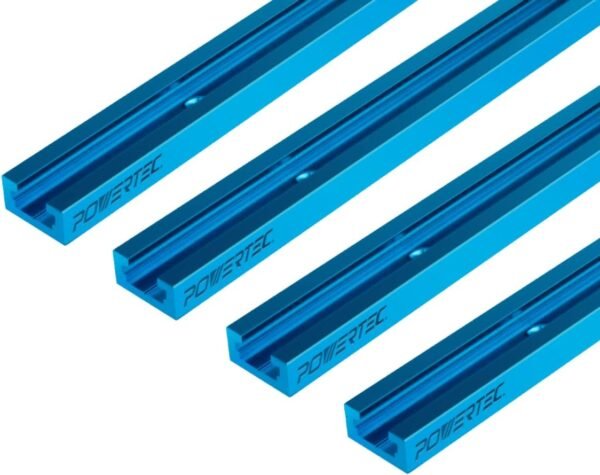 POWERTEC 71371 24 In Double-Cut Profile Page Universal T-Track along with Predrilled Installation Holes, 4 PK, T Keep Track Of for Carpentry Jigs and also Fixtures, Practice Push Desk, Modem Desk, Work Bench