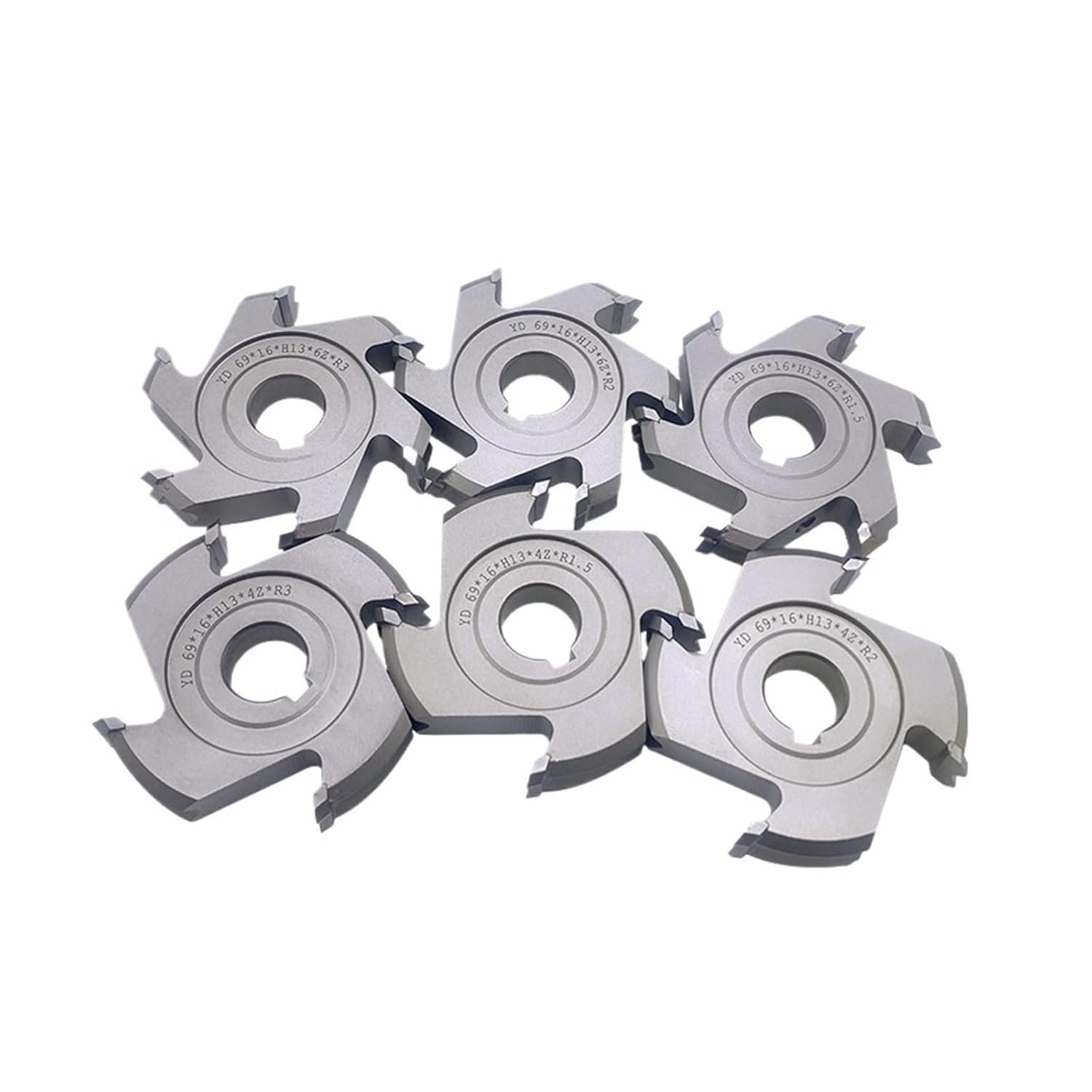 1PAIR 69X16/20XH13X6 PVC Penalty Accessories Cutter Machine, Compatible for KDT Advantage Lace Equipment Frofile Cutting Devices EC101 & EC102(69X16XH13X6Z, R1.5)