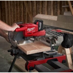 M18 18-Volt Gas Lithium-Ion Brushless Cordless 10 in. Double Bevel Sliding Substance Miter Saw Package w/ Free 9AH Electric Battery|Terrific Enhancement for Your Woodworking Sessions or even Factory - Image 4