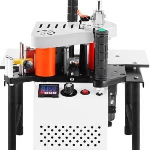 Woodworking Side Lace Device, Right Slant Contour Straight Pipes Side Bander, Portable PVC Abdominal Side Bander, Double-Sided Gluing, Adjustable Velocity 5-10m/ minutes