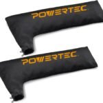 POWERTEC Dining Table Observed Dirt Enthusiast Bag for 8-1/2″, 10″ Dining table Saw. Accommodates Small 2-1/2″ Dirt Slots, Hook as well as Loophole Dirt Bag w/Zipper as well as Springtime Hold for Easy to Affix, 2 PK (75074-P2)