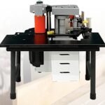 Woodworking Side Lace Device, Side Bander Dual Sided Glue Woodworking PVC Side Lace Device 7-60mm Elevation, Dual Edge Gluing Edgebander Specify along with Temperature Level Management, African-american