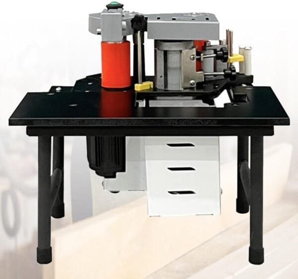 Woodworking Side Lace Device, Side Bander Dual Sided Glue Woodworking PVC Side Lace Device 7-60mm Elevation, Dual Edge Gluing Edgebander Specify along with Temperature Level Management, African-american