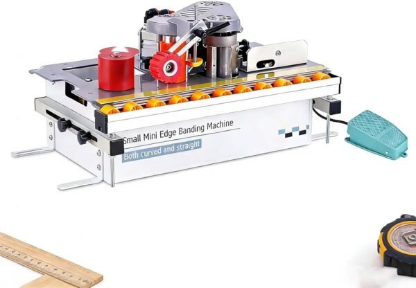 Mobile Woodworking Side Device, Side Lace Device For Straight & Arc Side ， Carpentry Gluing Machine,0-6m/ Minutes, Timber Pvc Dual Edge Gluing Side Bander 10-40mm, For Home Furniture