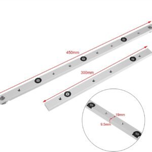 Miter Pole, Light Weight Aluminum Metal Miter Slider Miter Monitor Rail Universal and also Deter Monitor Rail Slider Dining Table Found Impulse Pole Carpentry Device( 450 Schieberegler) - Image 2