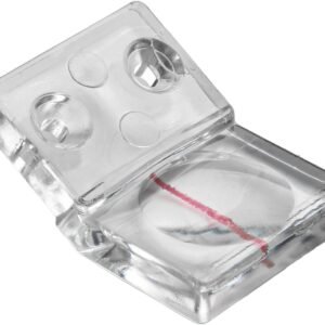 25mm 1 Holes, 32mm 2 Openings, 25.5 mm 1 Holes, Reddish 2 Holes, Reddish 1 Holes Magnifying Glass Baffle for Gliding Desk Saw, Side Lace Wood Working Device, Transparent as well as Reddish Plastic Lense along with Installing Range - Image 7