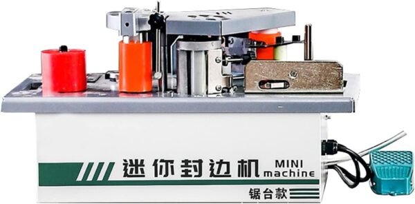 800W Hardwood Guide Side Lace Equipment Dual Edge Gluing Portable PVC Side Bander Wood Working Side Lace Equipment