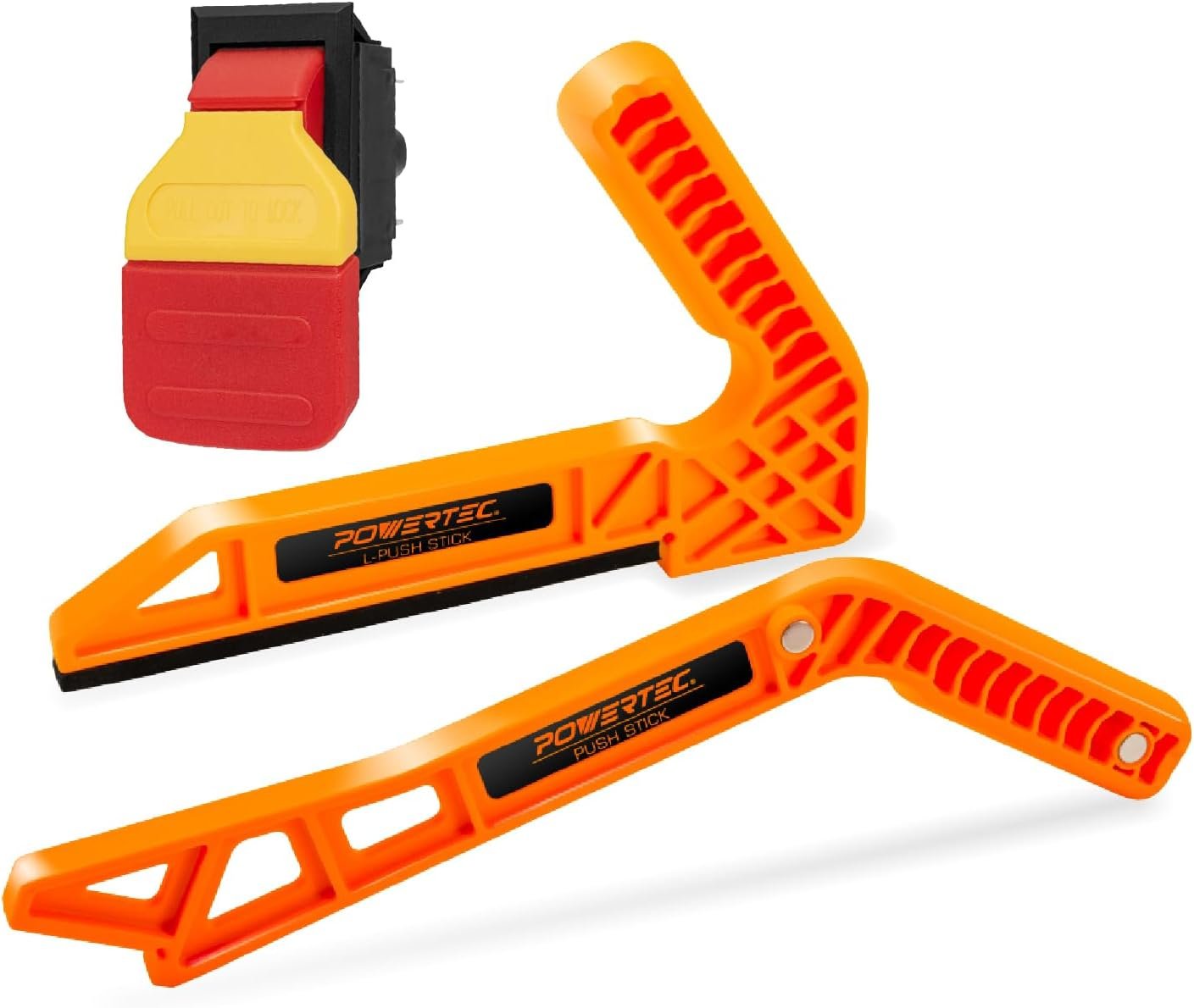 POWERTEC 72103 Security Paddle Change and also 2pc Deluxe Press Stays, Double Current 120/ 230V Smart Change Accommodates Dining Table Saw, Hub Dining Table, Rotary Tool Bunch, Workbench Saw, Band Saw, Dirt Collection Agencies