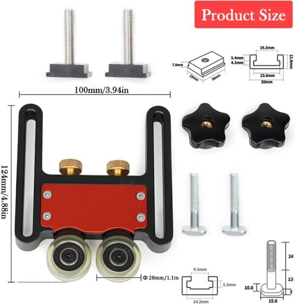 Dining Table Saw Farmer - 2pcs Woodworking Dining Table Found Pushing Farmer Guider, Twin Bearing Curler Plume Panels for Dining Table Saw, Multi-Purpose Plume Loc Panel Construction Protection Propelling Supporter Resource 5 61USKOousuL. AC SL1500