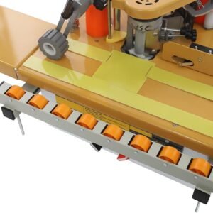 Mobile Woodworking Advantage Lace Equipment, Automatic Curve/Straight Advantage Bander along with Dual-Side Gluing, Digital Temp Command & Automotive Strip Cut, 110V for Home Furniture, Panels - Image 4