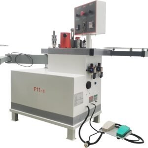 220V 3.8 KW Specialist Carpentry Upper Hand Bander Automatic Rocker/Foldable Upper Arm Curved Upper Hand Lace Maker along with Digital Temperature Command|0-24cm/ s Flexible Velocity for PVC/Plastic/Melamine