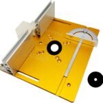 Light Weight Aluminum Modem Dining Table Insert Layer along with Miter Scale Resource Fencing Moving Braces, 9.45 x7.87 x0.2 In Modem Flip Layer for Wood Working Benches Dining Table Found Pruning Inscription Device