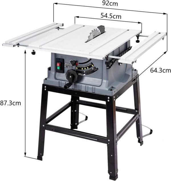 Dining Table Saw, 10-Inch Portable Jobsite Dining Table Found, 15a 5000RPM Multi-Purpose Saws, Adjustable Cutter Elevation, along with Stand Up as well as Press Pole, 90 ° Crosscut as well as 0-45 ° Bevel Decrease, for Wood Working, Polymer, as well as Plastic 4 61ads3vG99L. AC SL1500
