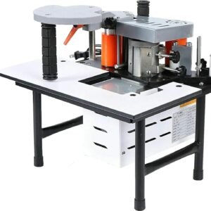 Woodworking Side Lace Maker, Right Slant Arc Straight Pipes Side Bander, Portable PVC Abdominal Side Bander, Double-Sided Gluing, Adjustable Velocity 0-6m/ minutes