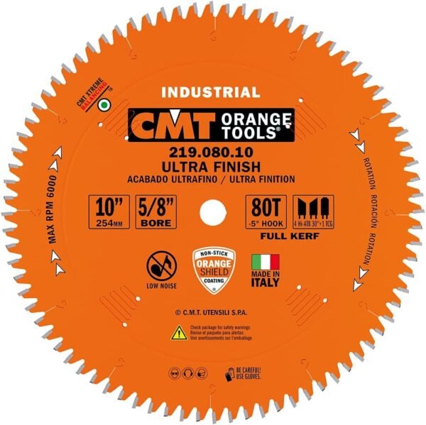 CMT 219.080.10 10-Inch Size 80 Pearly Whites 5/8-Inch Birthed Substance Miter as well as Branched Viewed Cutter
