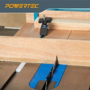 POWERTEC Dining Table Viewed Dogsled Set, 17" Predrilled Miter Pub, 5-1/2" Hold back Clamp & 3" Fencing Flip Cease, Suits Requirement 3/4" x 3/8" Miter Port, Best for Woodworing, Modem Dining Table, Bandsaw (72218) - Image 8
