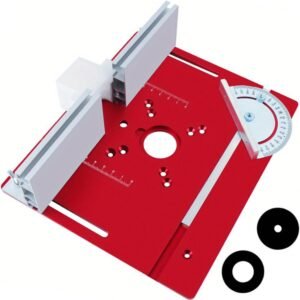 Light Weight Aluminum Modem Dining Table Insert Layer along with Miter Scale Resource Fencing Gliding Braces, Modem Desk Best, 9.45 x7.87 x0.2 In Modem Flip Layer for Carpentry Benches Dining Table Viewed Pruning Inscription Maker