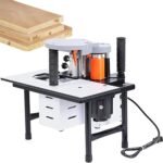 Transportable Side Bander Dual Sided Glue Woodworking PVC Side Lace Device, Wood Working Side Lace Gluing Device, Changeable Velocity, 10-60mm Lace, 5m/Min