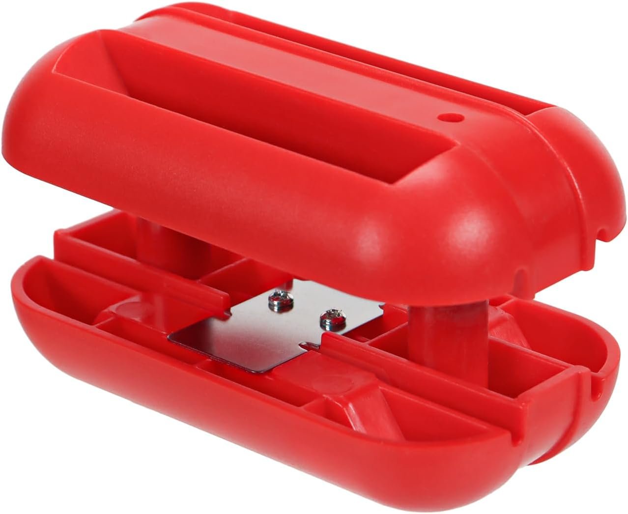 Side Lace as well as Edging Device along with Tungsten Carbide Blades, Multi-Functional Guide Side Planer for Burrs, Timber Chamfering as well as Rounding Scrape, PVC, Abdominal Side Lace Blade, Reddish