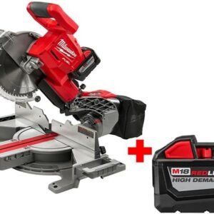 M18 18-Volt Gas Lithium-Ion Brushless Cordless 10 in. Double Bevel Sliding Substance Miter Saw Package w/ Free 9AH Electric Battery|Terrific Enhancement for Your Woodworking Sessions or even Factory