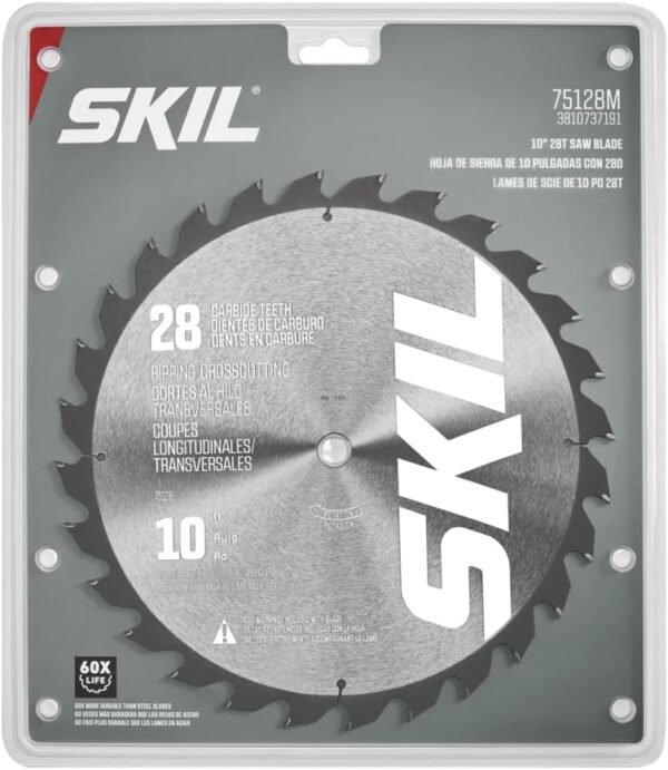 SKIL 10" 28T Saw Cutter for SKIL Style TS6307-00/ MS6305-00-75128M SKIL 10" 28T Saw Cutter for SKIL Style TS6307-00/ MS6305-00-75128M
