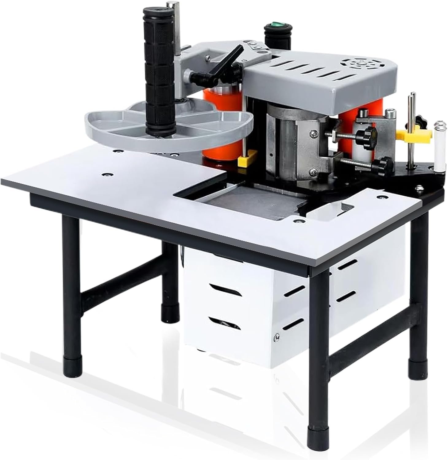 Woodworking Upper Hand Bander Lace Equipment Portable Upper Hand Bander Contour Straight Upper Hand Lace Equipment Along With Rate Command 5-10m/ minutes (110V, Flexible velocity)