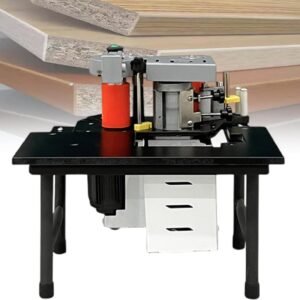 Woodworking Side Bander Lace Equipment, Dual Edge Gluing Timber Lace Equipment, Guide Strip Damaging and also Side Closing Equipment, 2 ~ 6m/Min Closing Rate, Functions along with Contour and also Straight Pipe, African-american