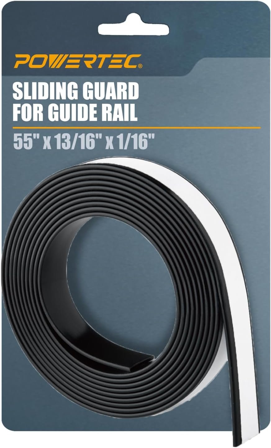 POWERTEC Path Saw Overview Rail Slide Bit, 55" Gliding Protection for Makita, Festool, Milwaukee, POWERTEC Overview Side Rails, 1PK (71911)