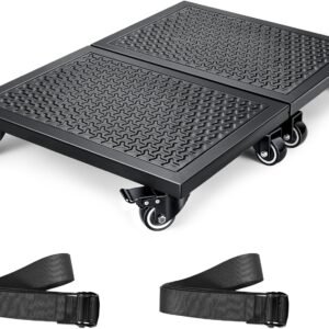 KEDSUM Heavy Duty Furniture Dolly 2000lbs Capacity，4 Wheel Furniture Movers with Brakes，Splicing Size 16" x 25" Strong Steel Platform for Sofa, Safe, Appliances Moving