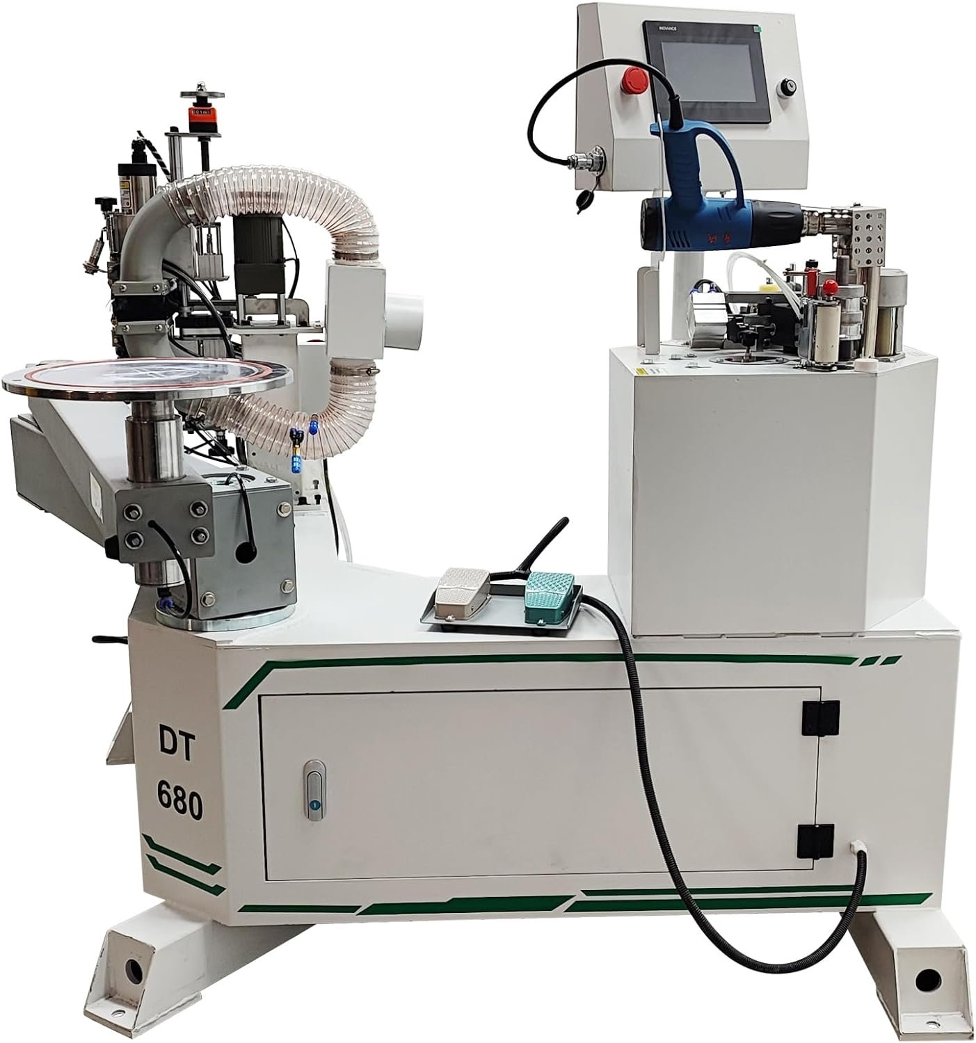 220V 5.1 KW Modification Arm/Foldable Division Curved Side Lace and also Trimmings Integrated Equipment Contour Securing And Also Fixing Integrated Equipment for PVC Plastic Melamine Side Lace Bit