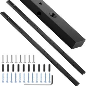 Blulu 2 Pcs Light Weight Aluminum Miter Night Clubs 3/4 x 3/8 x 19 Ins Miter Port Dining Table Observed Joggers Bracing Device Slider Dining Table Observed Scale Pole for Hub Tables and also Woodworking