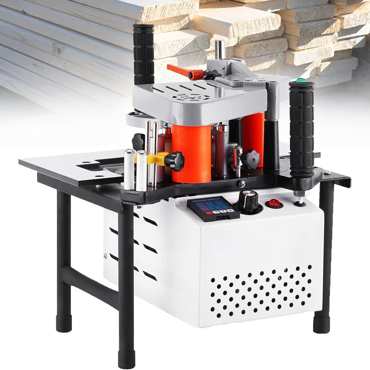 1000ml Woodworking Side Bander Dual Edge Glue Woodworking Side Lace Maker Wood/PVC Edgebander Maker Adjustable Temperature Level 150-180 ℃