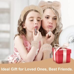 Canitor Health Spa Headpiece Wristband Establish along with Hair Clips Natural Skin Care Headbands for Laundering Skin Skin Layer Treatment Puffy Make-up Headpiece Hand Bands Preppy Teenager Woman Present Cute Trendy Possessions Hair Add-on for Female - Image 4