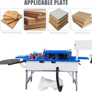 TECHTONGDA Carpentry Side Bander Automatic Arc Straight Side Lace Device Flush Edge Matching, Double-Sided Gluing, Automatic Pruning along with Console Adjustable Rate 0-6m/ minutes - Image 4