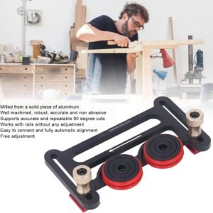 Preciseness Guides for Dining Table Saw, Universal Featherboards along with Moving Blocks, Woodworking Dual Steering Wheel Birthing Curler for Dining Table Saw, Modem Dining Table & Band Viewed - Image 5