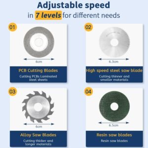 Mini Dining Table Observed, Multi-functional Portable Adjustable|Reducing|Fining sand|Etching|All-in-One Equipment, Accuracy Handmade Dining Table Observed, 4 Sorts Of Cutters, 7 Amounts of Rate Modification - Image 5