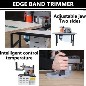 Woodworking Side Lace Maker, Right Slant Arc Straight Pipes Side Bander, Portable PVC Abdominal Side Bander, Double-Sided Gluing, Adjustable Velocity 0-6m/ minutes 11 Woodworking Side Lace Maker, Right Slant Arc Straight Pipes Side Bander, Portable PVC Abdominal Side Bander, Double-Sided Gluing, Adjustable Velocity 0-6m/ minutes - Image 5