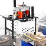 Transportable Curved Straight Edges Lace Equipment, Gluing Grouping along with 170-190 ° C Smart Temperature Level Command, Distance 7-60mm PVC Advantage Bander for Great Timber Panel Integrated Panel And So On White