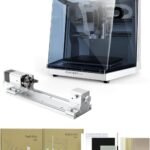 Carvera Sky Desktop Computer CNC along with fourth Center, Treaty Enclosed Mini CNC Plant Industrial Accuracy along with Makera Camera for Steel Lumber, Quick Device Changer,Closed-Loop Stepper Electric Motor Do It Yourself Mincing Chiselling through Makera