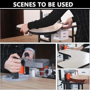 Woodworking Side Lace Device, Right Slant Contour Straight Pipes Side Bander, Portable PVC Abdominal Side Bander, Double-Sided Gluing, Adjustable Velocity 5-10m/ minutes - Image 6